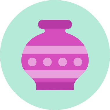 Vazo. Web simgesi basit illüstrasyon