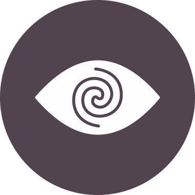 Hipnoz. Web simgesi vektör illüstrasyonu