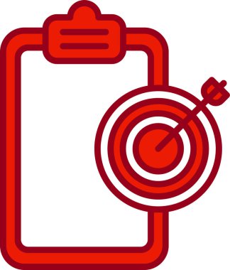 Hedef Simge Vektör Resimleri Beyaz Arkaplanda İzole Edildi 