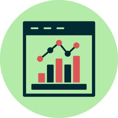 veri analiz vektörü resimleme   