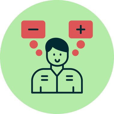 Fizibilite. Web simgesi vektör illüstrasyonu