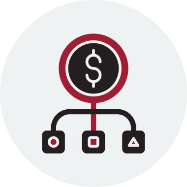 Varlıklar web simgesi vektör çizimi