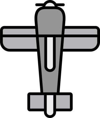 Uçak. Web simgesi basit illüstrasyon