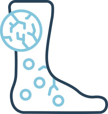 Basit HIV simgesi vektör illüstrasyonu