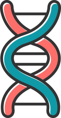dna. Web simgesi basit illüstrasyon 