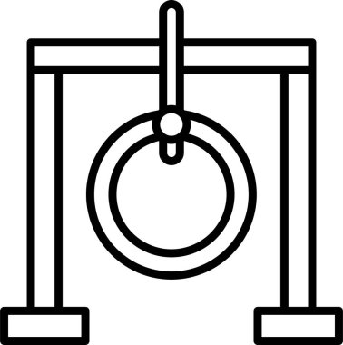 Salıncak ağ ikonu vektör illüstrasyonu