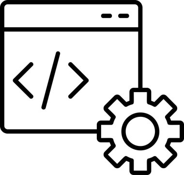Gelişme. Web simgesi basit illüstrasyon