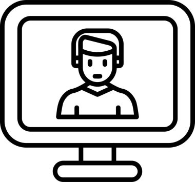 Basit simgeyi karşılama vektör illüstrasyonu