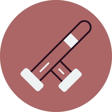 Baton web simgesi vektör illüstrasyonu