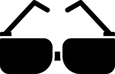 Güneş gözlüğü. Web simgesi basit illüstrasyon