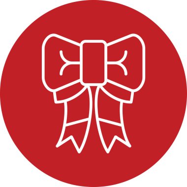 Kurdele yayı. Web simgesi basit illüstrasyon