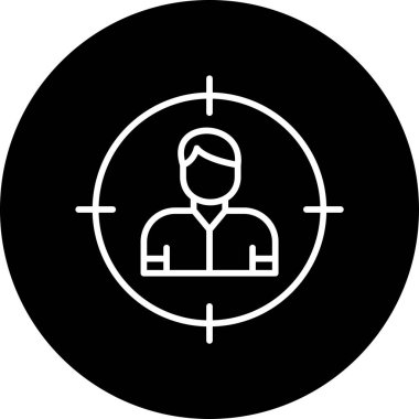 Hedef Seyirci, kullanıcı vektör vektör çizimi 