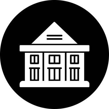 Bina. Web simgesi basit illüstrasyon 