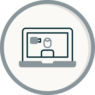 Basit simgeyi karşılama vektör illüstrasyonu