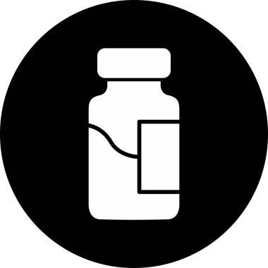 İlaç şişesi. Basit tasarım