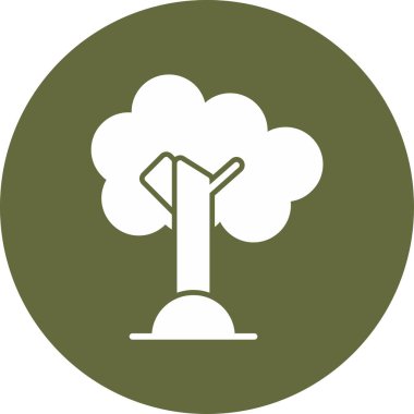 Ağaç. Web simgesi basit illüstrasyon 