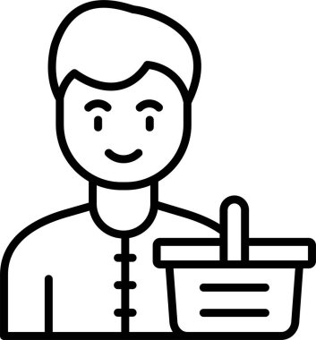 Çağrı merkezi. Basit simge vektörü