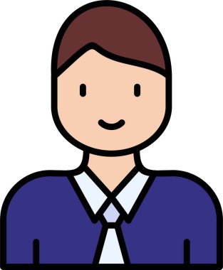 avatar. Web simgesi basit illüstrasyon 