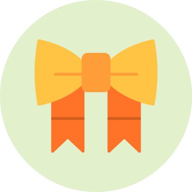 Kurdele yayı. Web simgesi basit illüstrasyon