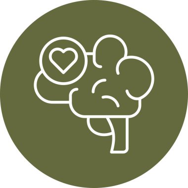 Zihinsel Sağlık ikonu konsept vektör çizimi