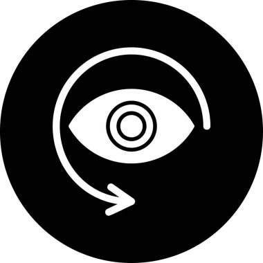 Deja Vu. Web simgesi basit tasarım