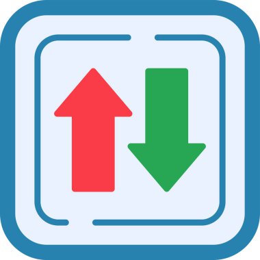 İki Yol İşareti. Web simgesi basit illüstrasyon