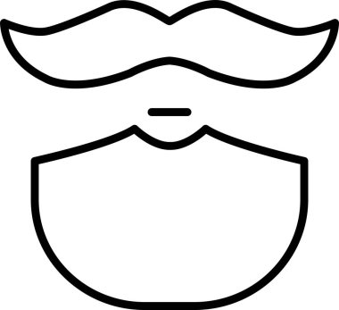 Sakal Web simgesi vektör illüstrasyonu