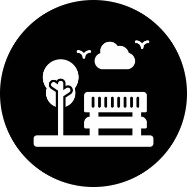 Kürsü simgesinin basit vektör illüstrasyonu