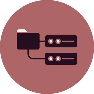 Bir vektör simgesi olarak kullanıcı verisinin modern temsili.