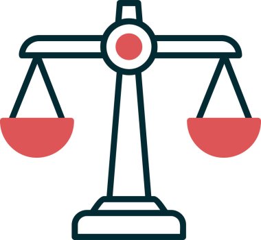 Hukuk. Web simgesi basit tasarım