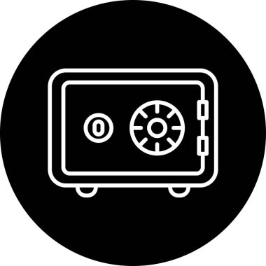 Güvendesin. Web simgesi basit illüstrasyon 