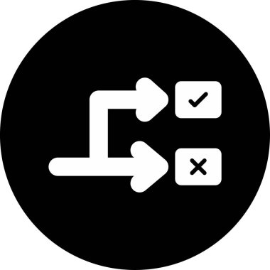 Çatallaşma. Web simgesi basit illüstrasyon