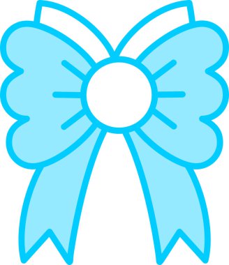 Kurdele yayı. Web simgesi basit illüstrasyon