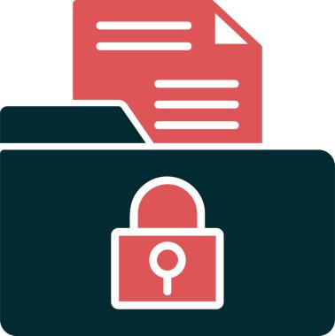 Basit Gizli simge vektör illüstrasyonu