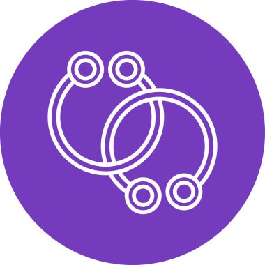  Bilezikler web simgesi vektör illüstrasyonu 