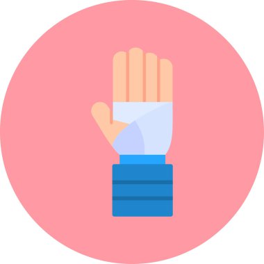 Bandaj web simgesi vektör illüstrasyonu