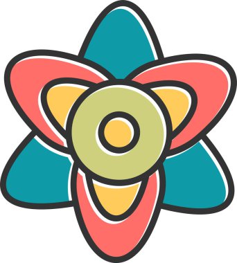 Çiçek. Web simgesi basit tasarım 