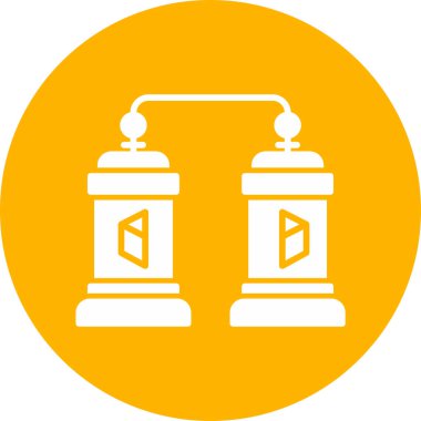 Işınlanma. Web simgesi basit illüstrasyon