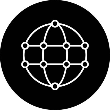 Basit bir Global simgesi. vektör tasarımı