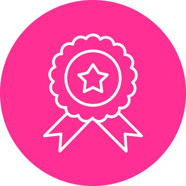 Rozet. Web simgesi basit tasarım