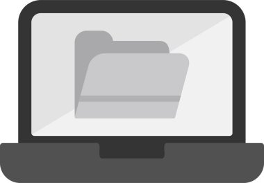 Bilgisayar. Web simgesi basit illüstrasyon