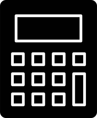 Calculator icon, vector illustration simple design
