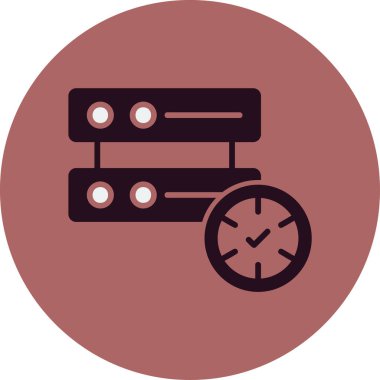 saat, saat, simge vektör illüstrasyonunu izle