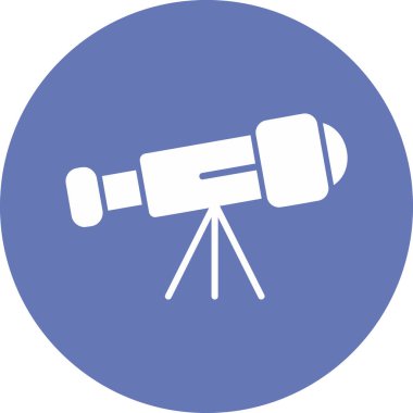 teleskop simgesi vektör illüstrasyonu
