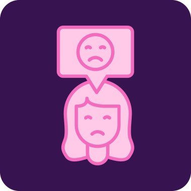 Kötümser. Web simgesi basit illüstrasyon