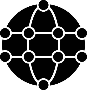 Basit bir Global simgesi. vektör tasarımı