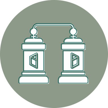 Işınlanma. Web simgesi basit illüstrasyon