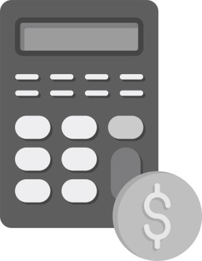 Calculator icon, vector illustration simple design