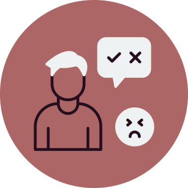 Doğru ya da yanlış ikon. Basit tasarım