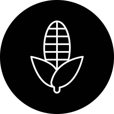 Mısır web simgesi, basit vektör illüstrasyonu